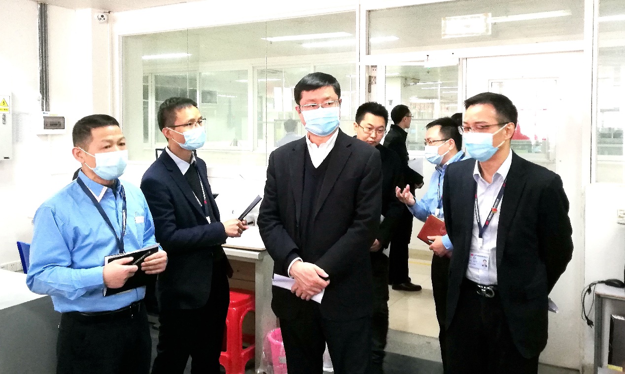 利来国际高科刘伟董事长带队调研先华公司