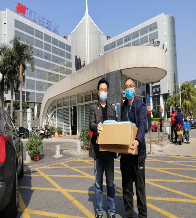 冠华分公司在疫情防控期间接受爱心客户捐赠口罩11100只